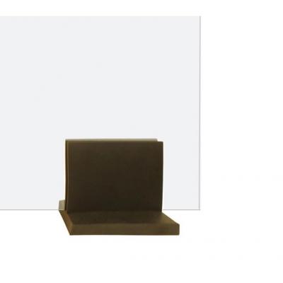 Artisan Glass and Blackened Steel footed Fire Screen 2023