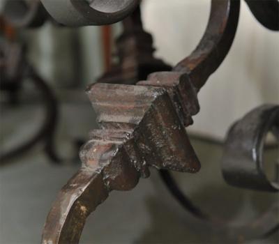 Artisan Made Antique Walnut Parquet Low Table
