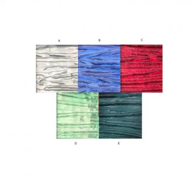 Artisan Murano Glass Tile and Brass Framed Mirror