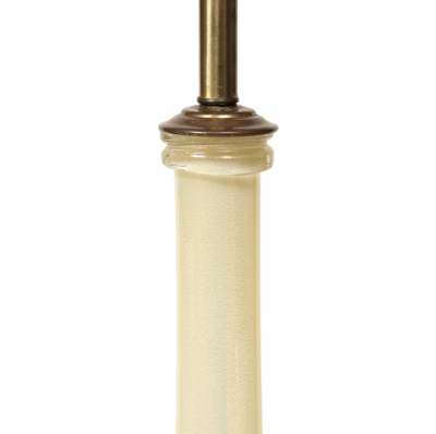 Artisan Murano Green Opaline Glass Table Lamp 1960s