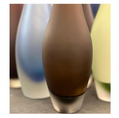 Artisan Murano Sommerso Glass Alto Vase