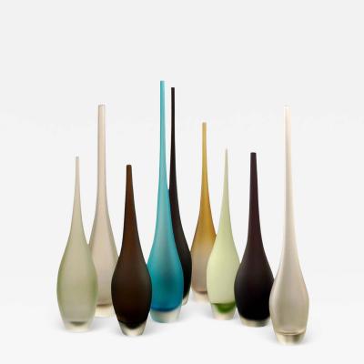 Artisan Murano Sommerso Glass Alto Vase