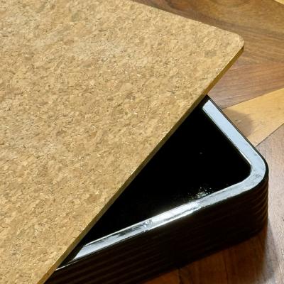 Artisanally Made MDF Lacquered Tray with Metal Gold Leaf Tablet