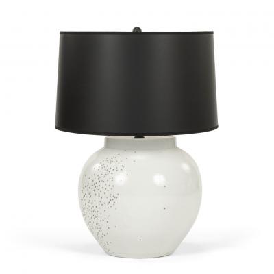 Artist Made White Ceramic Ant Lamp