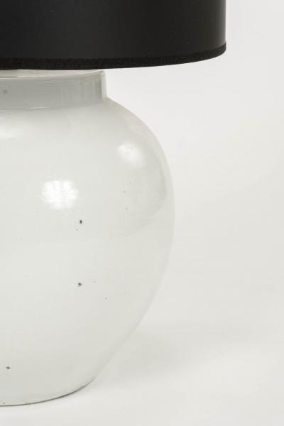 Artist Made White Ceramic Ant Lamp