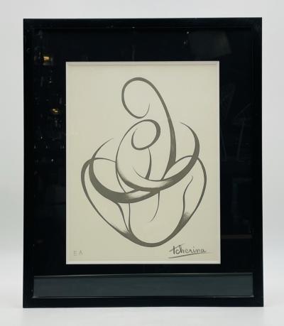 Artist Proof Lithograph by Ludmilla Tcherina Titles Europe A Coeur 