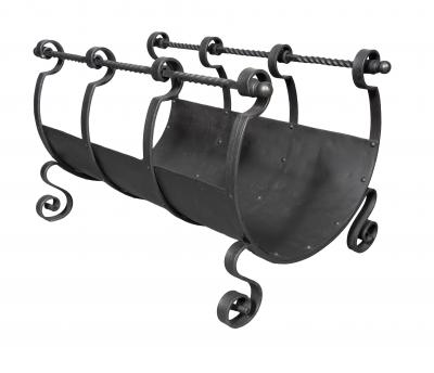 Arts And Crafts Wrought Iron Log Holder