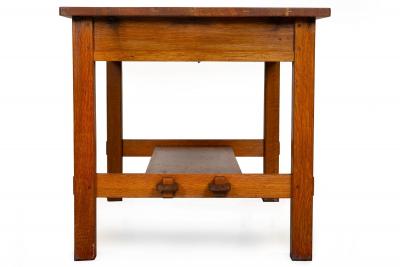 Arts Crafts Antique L J G Stickley Oak Library Table no 531