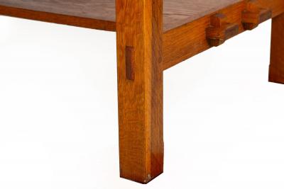 Arts Crafts Antique L J G Stickley Oak Library Table no 531