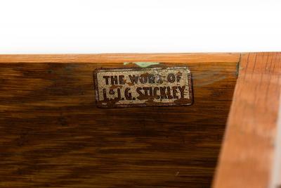 Arts Crafts Antique L J G Stickley Oak Library Table no 531