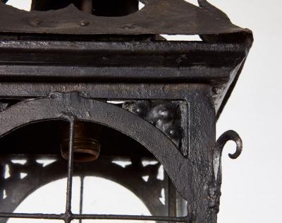 Arts Crafts Cloverleaf Hanging Lantern