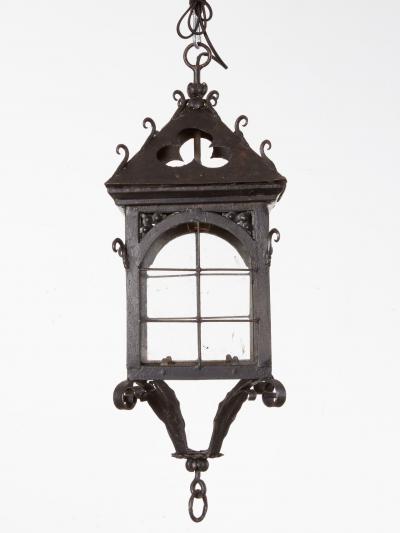 Arts Crafts Cloverleaf Hanging Lantern