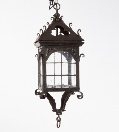 Arts Crafts Cloverleaf Hanging Lantern