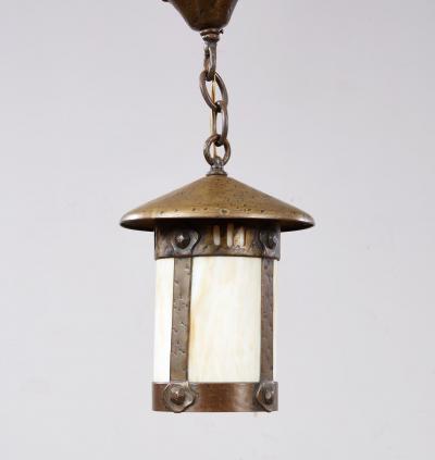 Arts Crafts Copper Pendant Light