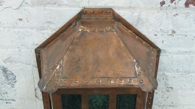 Arts Crafts Copper Wall Light