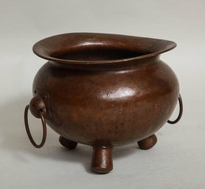 Arts Crafts Hammered Copper Vessel