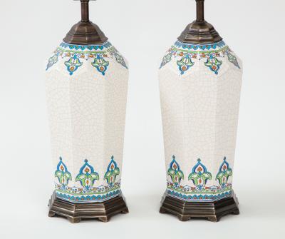 Arts Crafts Porcelain Lamps