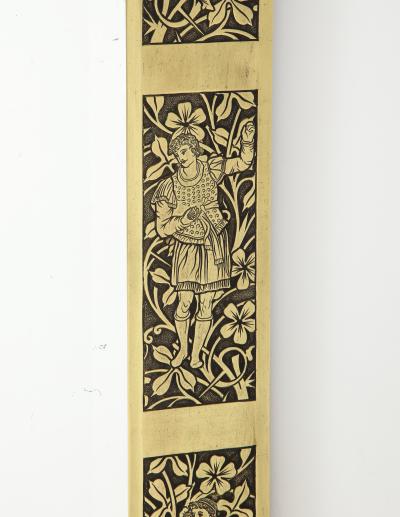 Arts and Crafts Brass Mirror