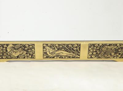 Arts and Crafts Brass Mirror