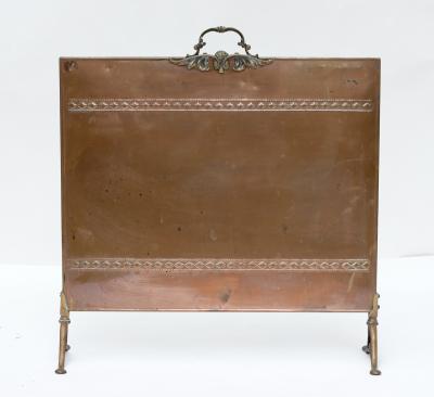 Arts and Crafts Copper and Brass Fire Screen 1910 England