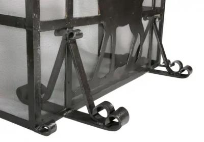 Arts and Crafts Wrought Iron Fireplace Screen