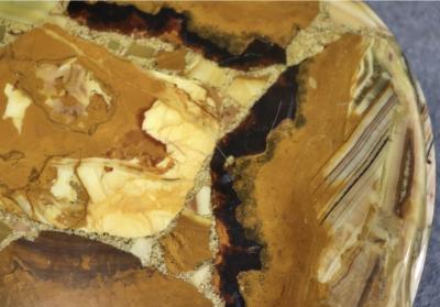 Arturo Pani ARTURO PANI MULLER BROTHERS ONYX AND BRASS LEG COFFEE TABLE