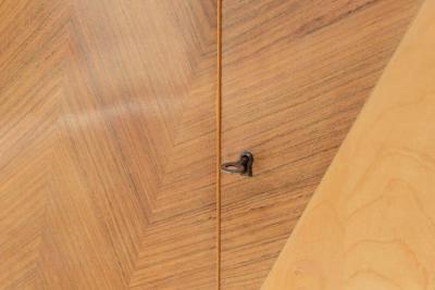 Arturo Reverso Italian Modern Walnut Birch and Mahogany Cabinet or Bookcase Arturo Reverso
