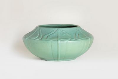 Artus Van Briggle Early Vase with Leaf Decoration