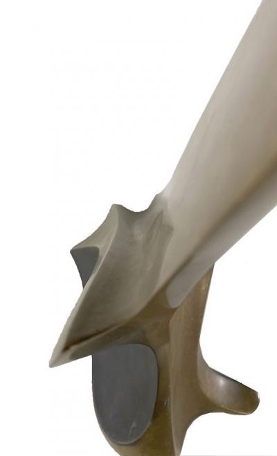 Ascending Form Abstract Bronze Sculpture