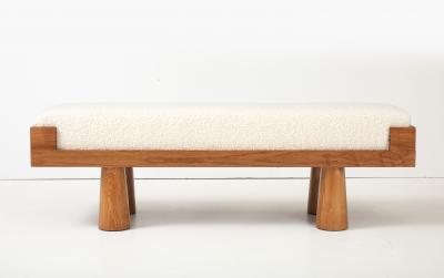 Ash Ivory Boucl Bench by Milanese Artisan Studio Italy 2025
