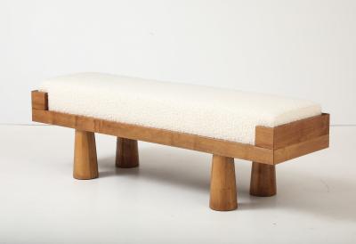 Ash Ivory Boucl Bench by Milanese Artisan Studio Italy 2025