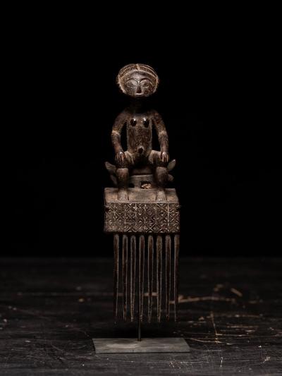 Ashanti Comb representing Female sitting Figure Ghana