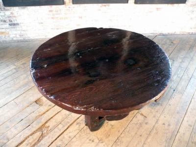 Asian 19th century Rustic Low Round Table
