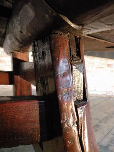 Asian 19th century Rustic Low Round Table