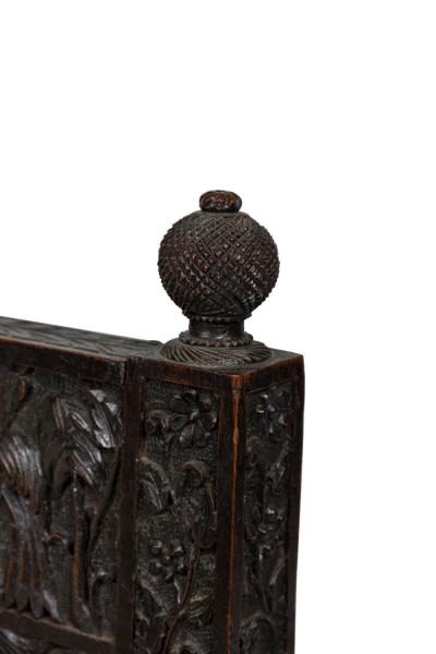 Asian Burmese Ebonized Arm Chair