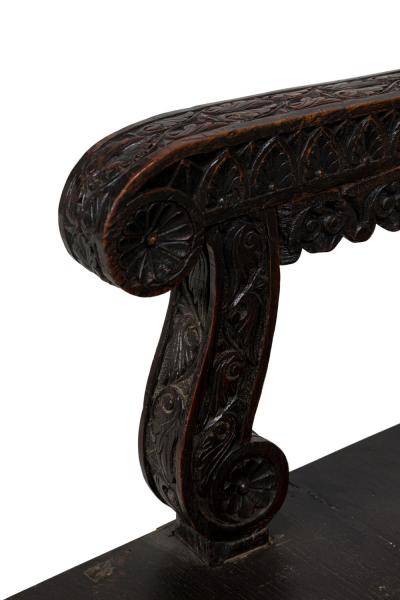 Asian Burmese Ebonized Arm Chair