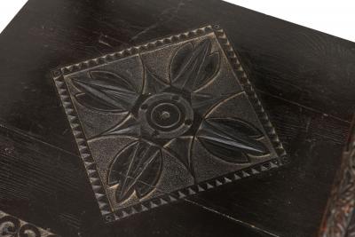 Asian Burmese Ebonized Arm Chair