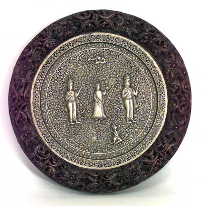 Asian Burmese Filigree Rosewood End Table