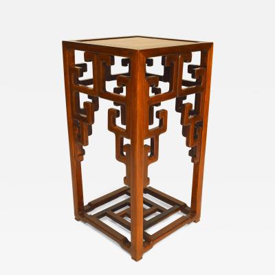 Asian Chinese Qing Dynasty Hardwood Pedestal