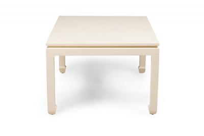 Asian Contemporary Ming Dynasty Style Beige Raffia Wrapped Coffee Table