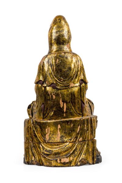 Asian Gilt Guan Yin Buddha
