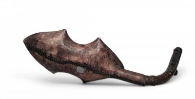 Asian Parchment Bent String Instrument