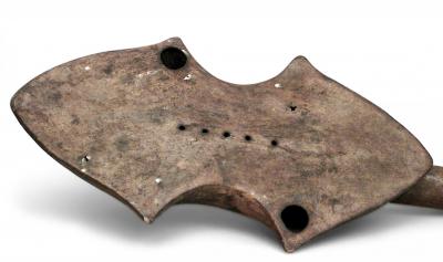 Asian Parchment Bent String Instrument