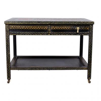 Asian Style Lacquered Table