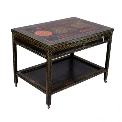 Asian Style Lacquered Table
