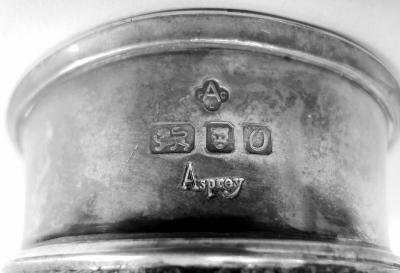 Asprey Traditional Thatcher Era Sterling Silver Fox Stirrup Cup 1988