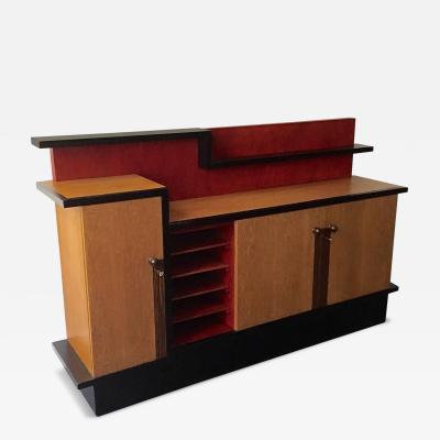 Asymmetrical Dutch Cabinet Hague School Designed by Coen de Jong c 1930