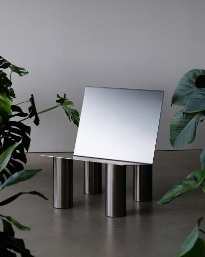 Atelier Barda Canadian Contemporary Stainless Steel Chabanel II Chair