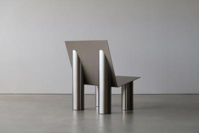 Atelier Barda Canadian Contemporary Stainless Steel Chabanel II Chair