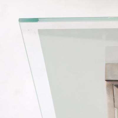 Atelier Petitot Art Deco Machine Age Silvered Bronze Glass Rod Chandelier by Petitot